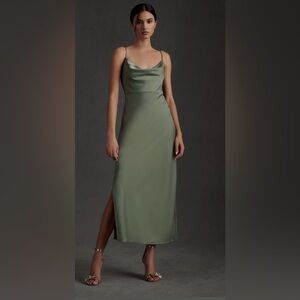 BLHDN Cali Satin Charmeuse Midi Dress